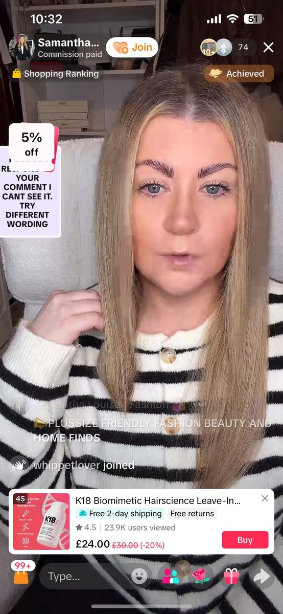 Creator-led TikTok Shop livestream